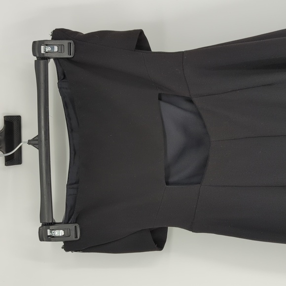 Topshop Strapless Wide Leg Jumpsuit Black 2 cocktail party evening minimalist - Picture 4 of 7